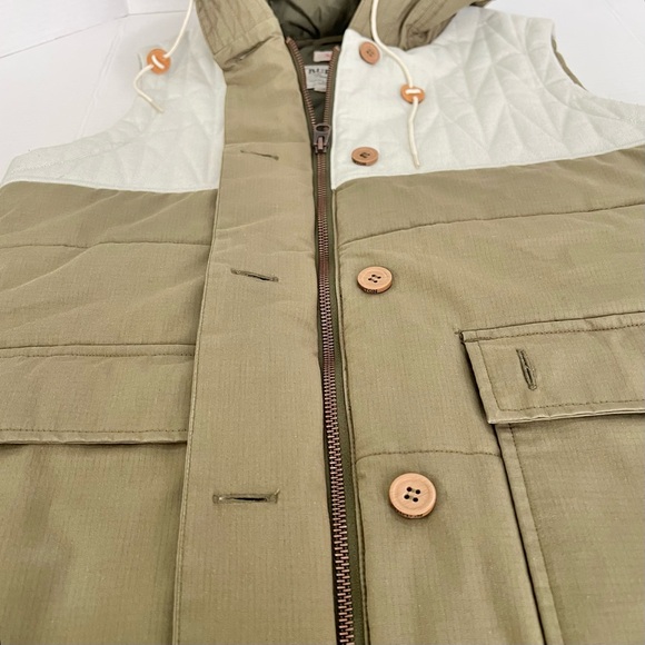 Burton DryRide Hooded Puffer Vest – Green Full Zip Snowboard Ski Gorpcore M - Picture 9 of 12